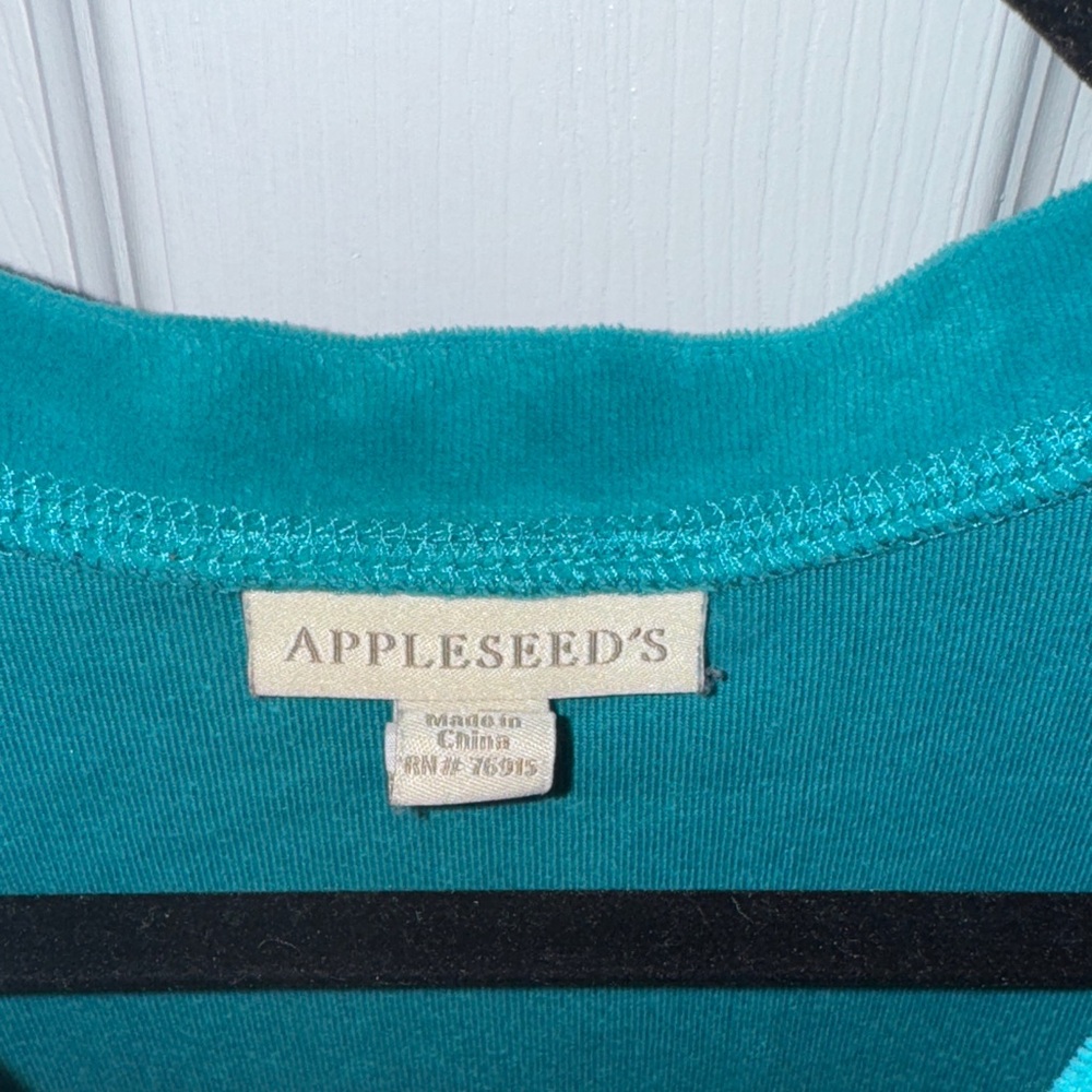 Appleseed's Vibrant Teal Crew Neck Sweater - Picture 2 of 3